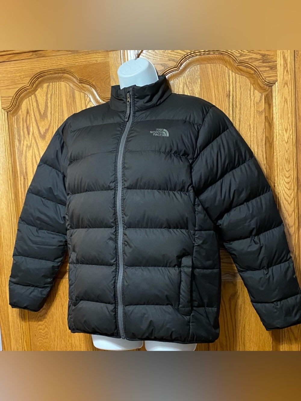 The North Face Boys Andes Puffer Jacket Black Goose Down Filled 550 XL 18/20 - Picture 7 of 16